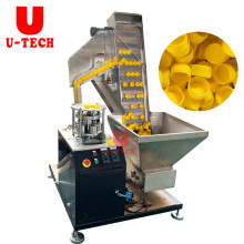 full automatic cap folding slitting machine for cap cutting treatment with counter and heater